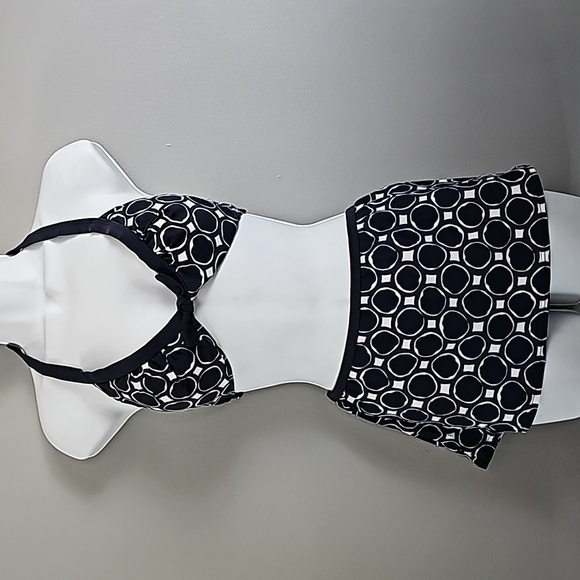 Aloha Navy Blue & White 2 pc bathing suit | Top Sz 14 | Bottom  Sz 16 - Picture 1 of 8